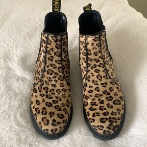 Chelsea boot cheetah print Doc Martens